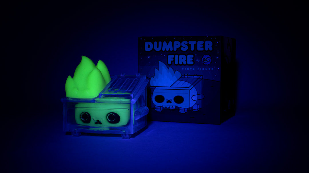 Dumpster Fire - Green Skull Trash Vinyl Figure