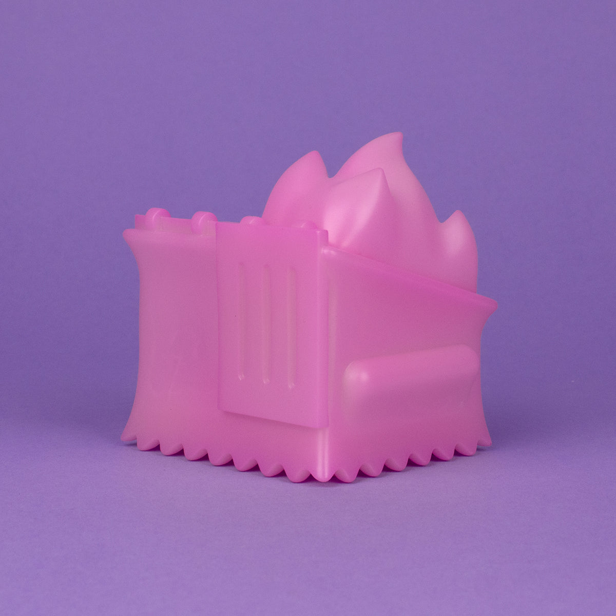 Dumpster Ghost Fire Vinyl Figure - Pink Glow in the Dark