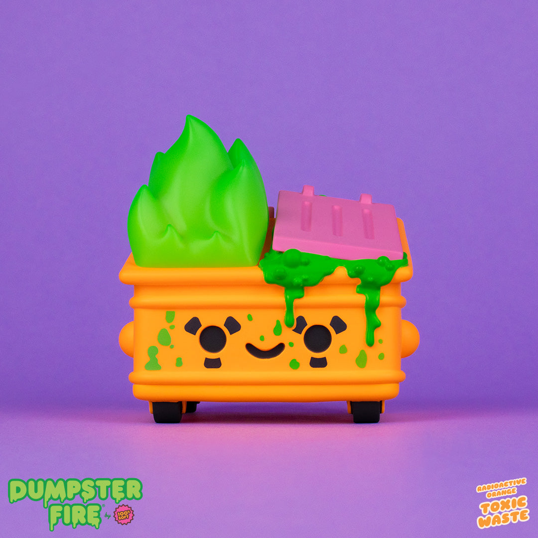 Toxic Waste Dumpster Fire Radioactive Orange