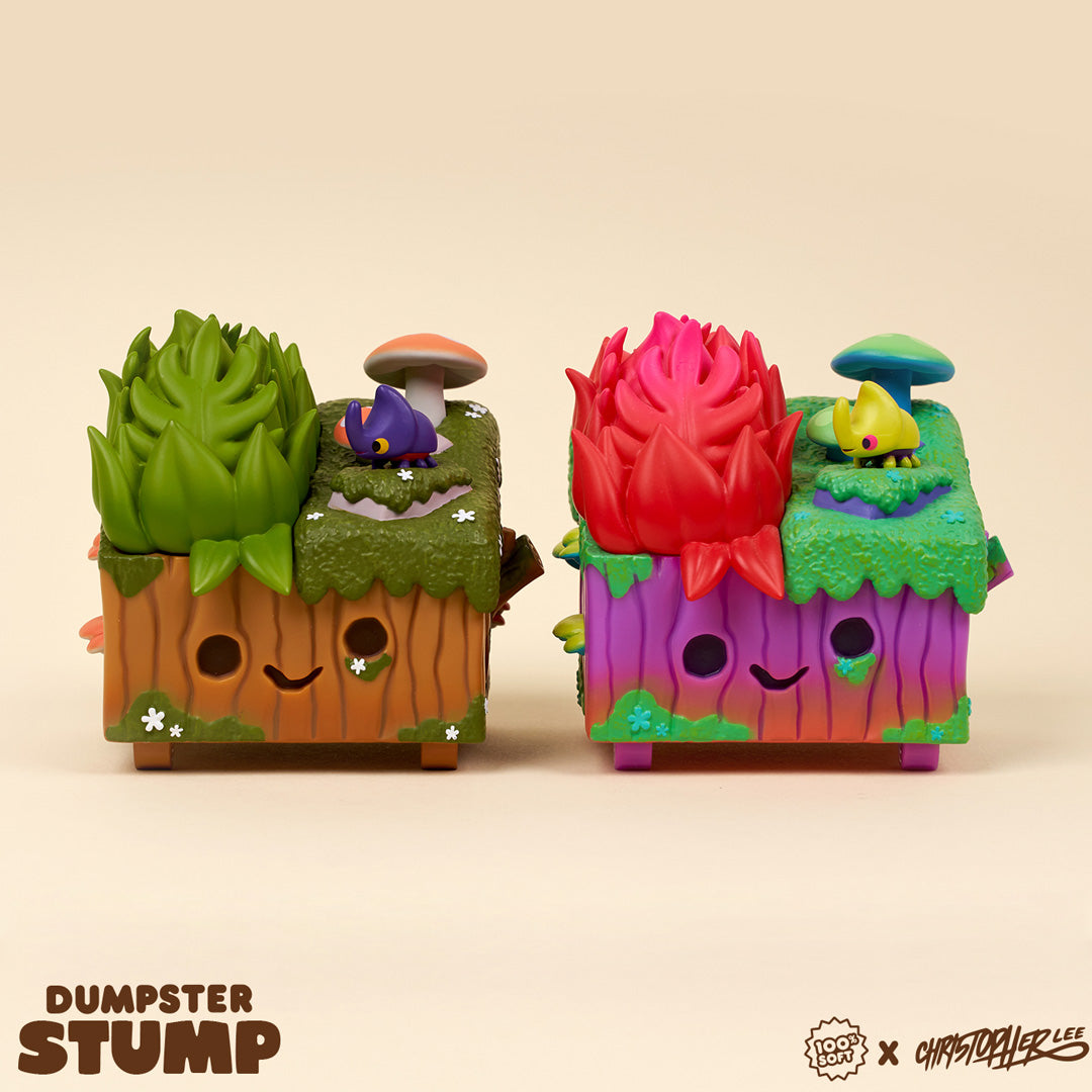 100% Soft x Christopher Lee Dumpster Stump Vinyl Figures