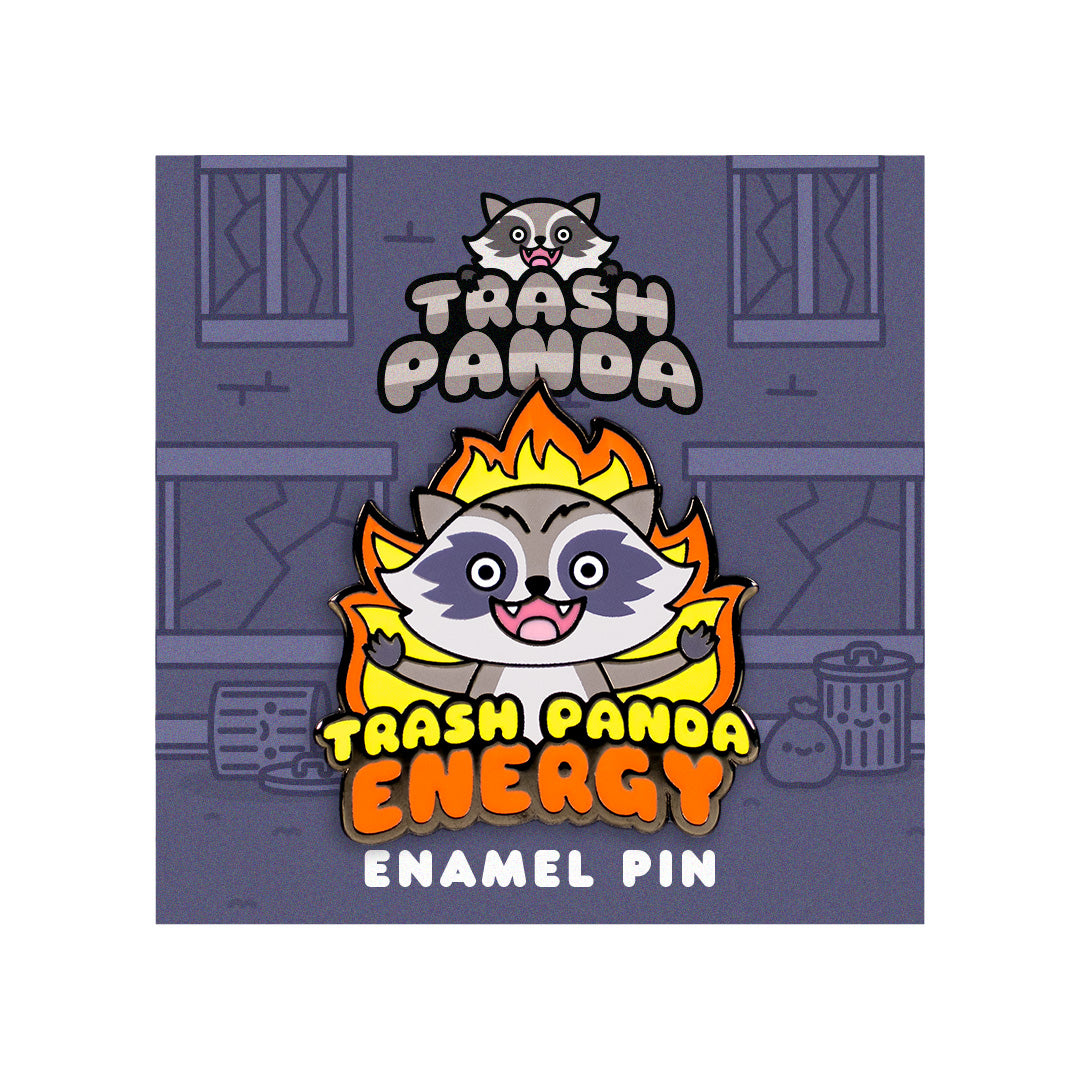 Trash Panda Energy Enamel Pin