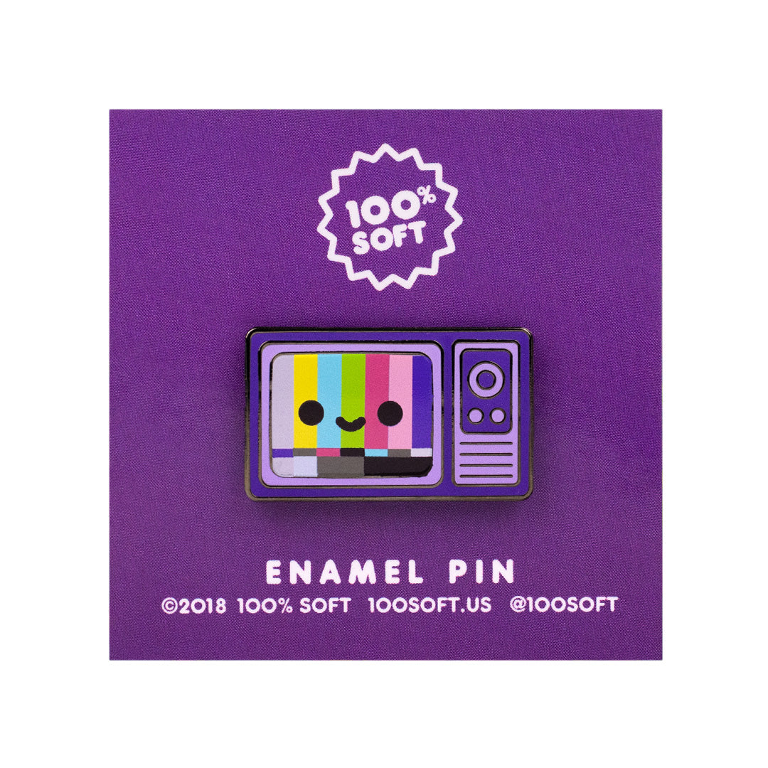 TV Color Bars Enamel Pin
