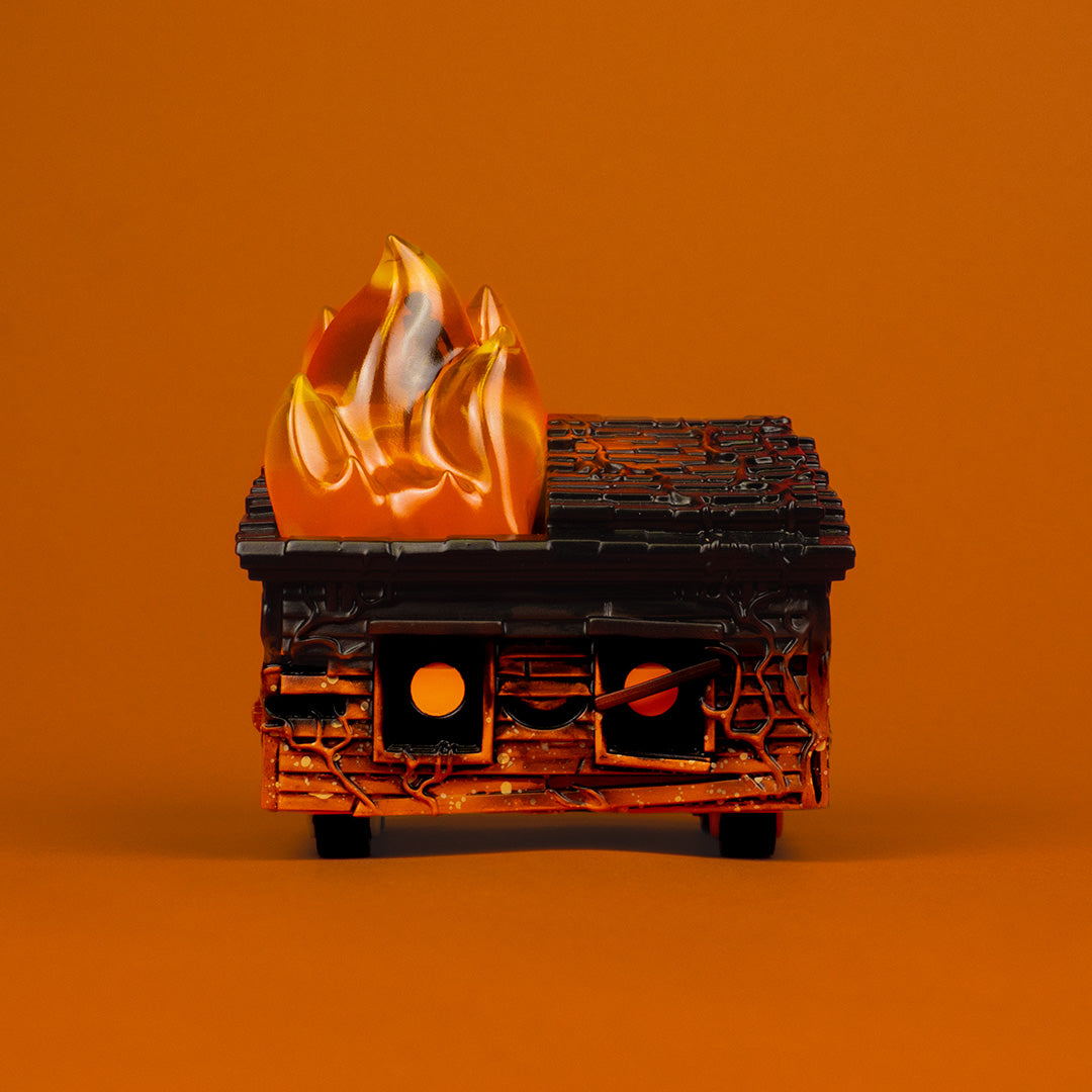 Daniel Danger&#39;s Dumpster House Fire Vinyl Figure - All Hallows Edition