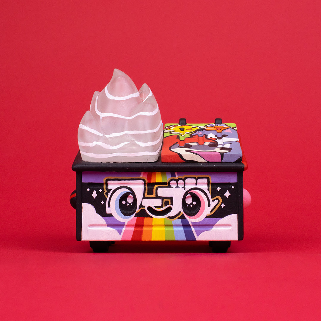 Dumpster Fire Vinyl Figure - JCORP Custom