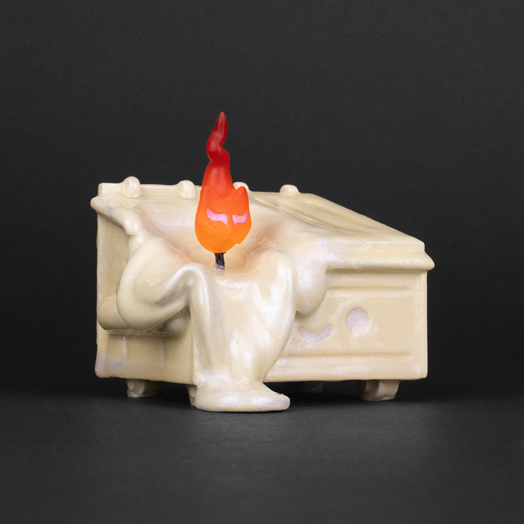 Dumpster Fire Vinyl Figure - Kaiju Steven Custom