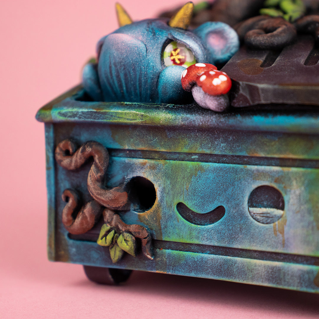 Dumpster Fire Vinyl Figure - Owlberry Lane Custom
