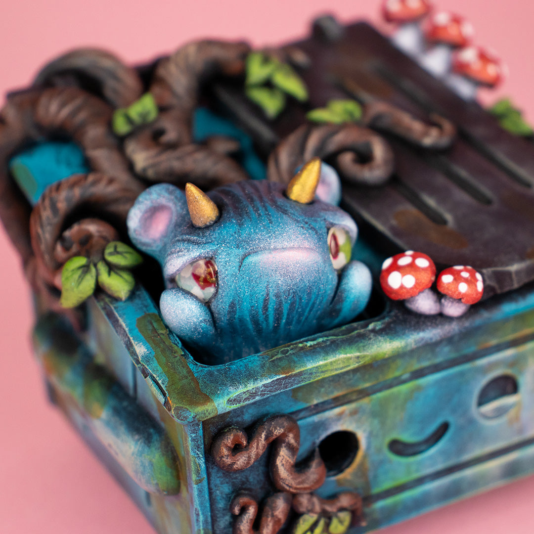 Dumpster Fire Vinyl Figure - Owlberry Lane Custom