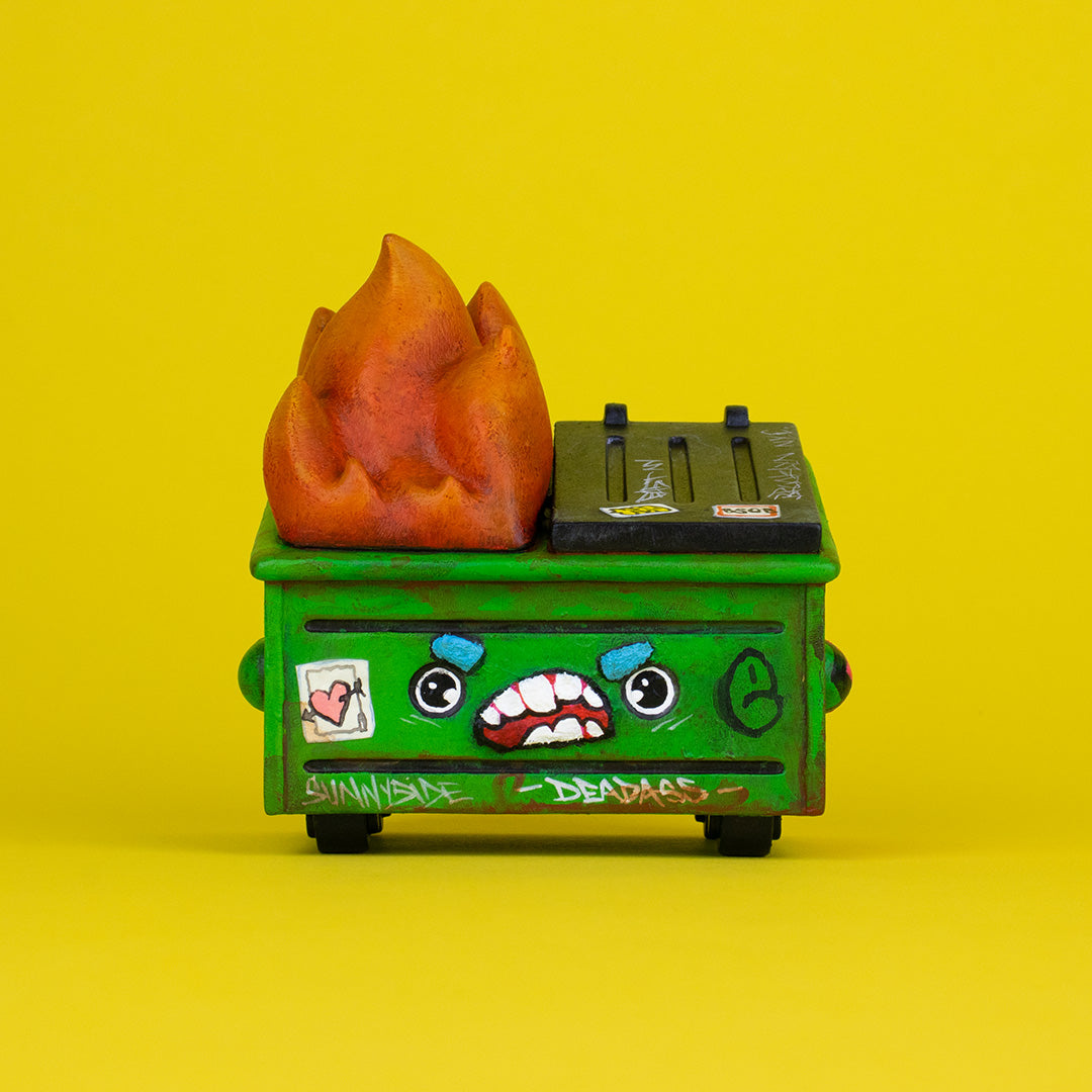 Dumpster Fire Vinyl Figure - TMO Rob Plater Custom