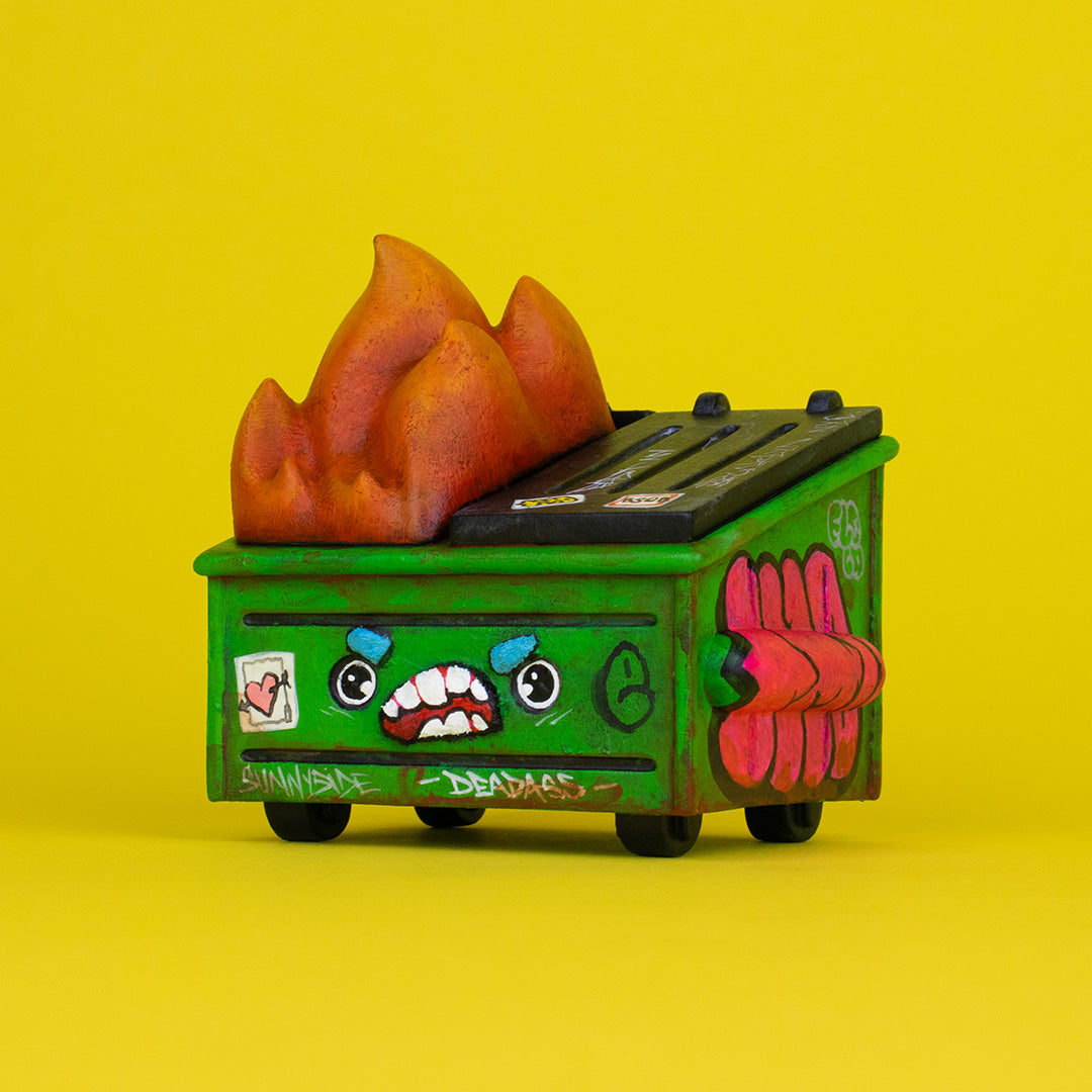 Dumpster Fire Vinyl Figure - TMO Rob Plater Custom