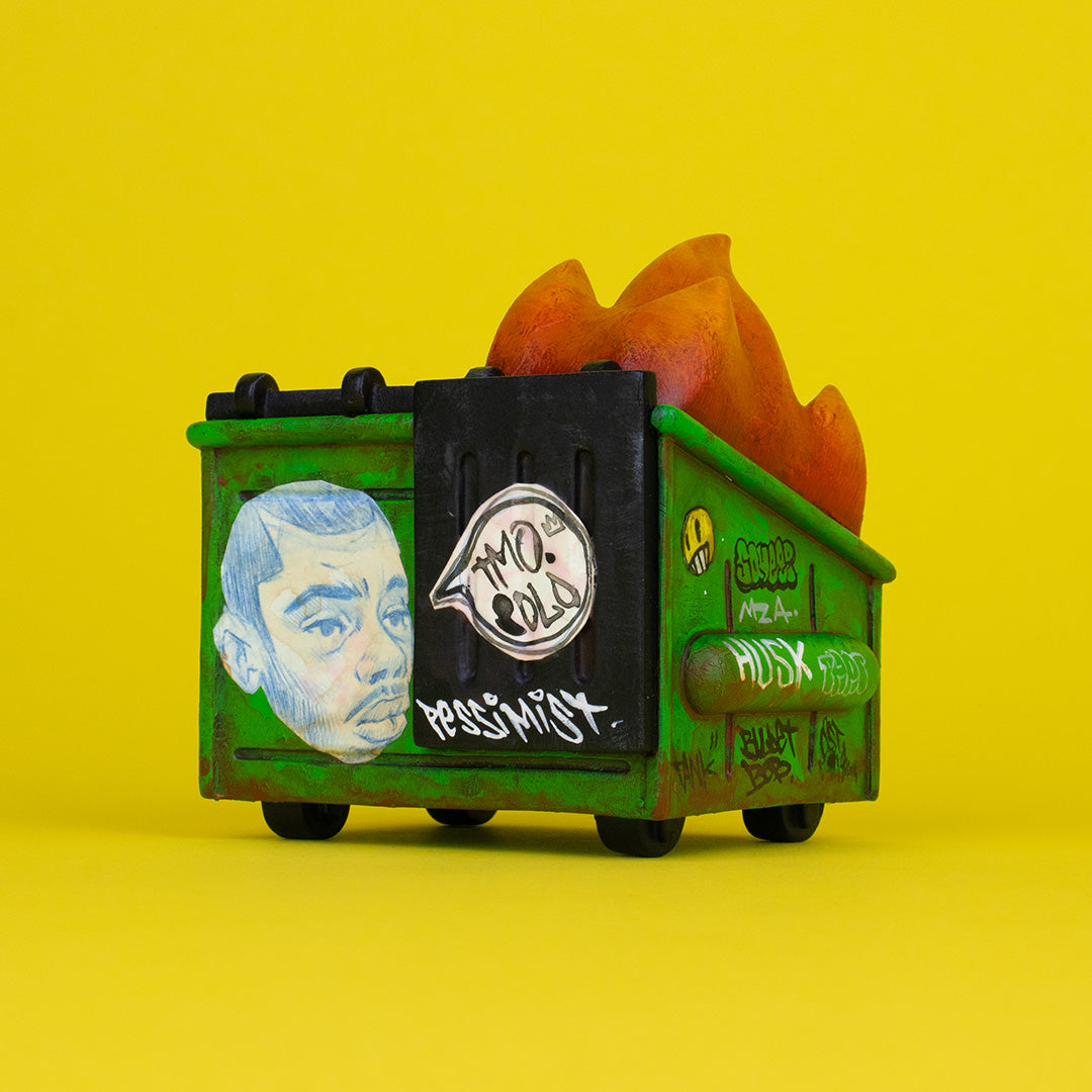 Dumpster Fire Vinyl Figure - TMO Rob Plater Custom