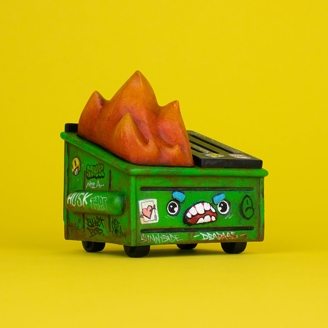 Dumpster Fire Vinyl Figure - TMO Rob Plater Custom