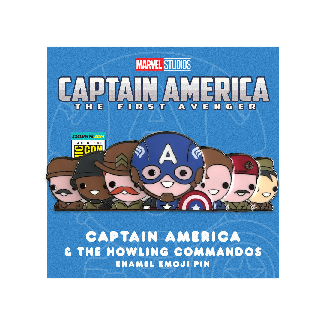 Cap &amp; Howling Commandos Enamel Pin