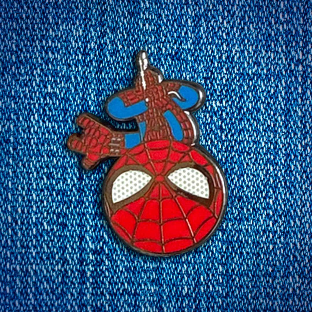 Upside Down Spider-Man Enamel Pin