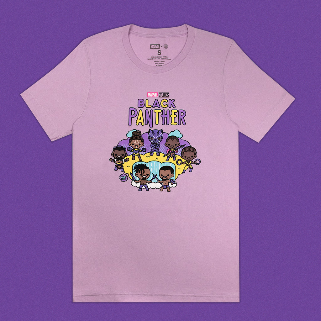 Black Panther Lilac Unisex Tee 100% Soft
