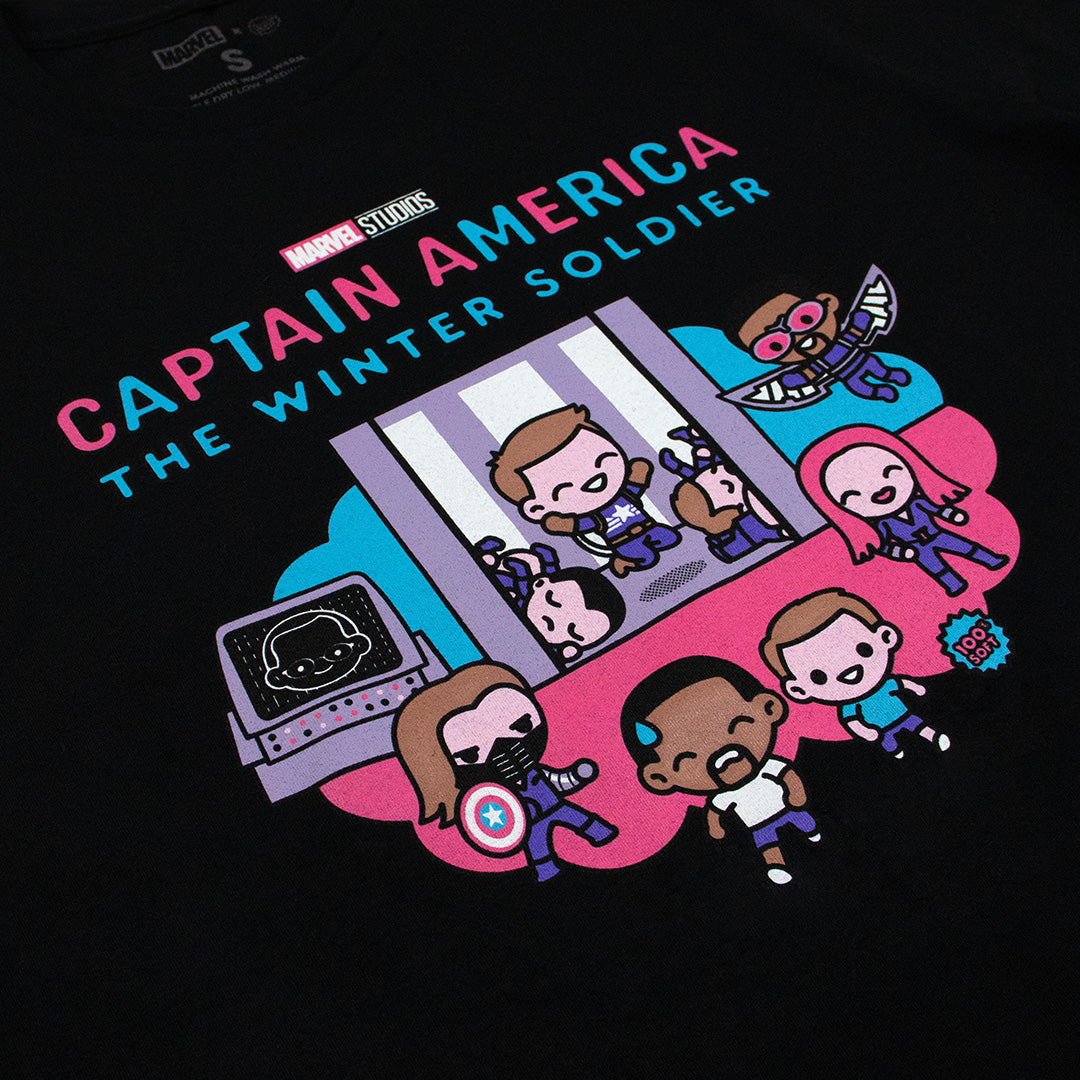 Captain America: Winter Soldier - Black Unisex Tee