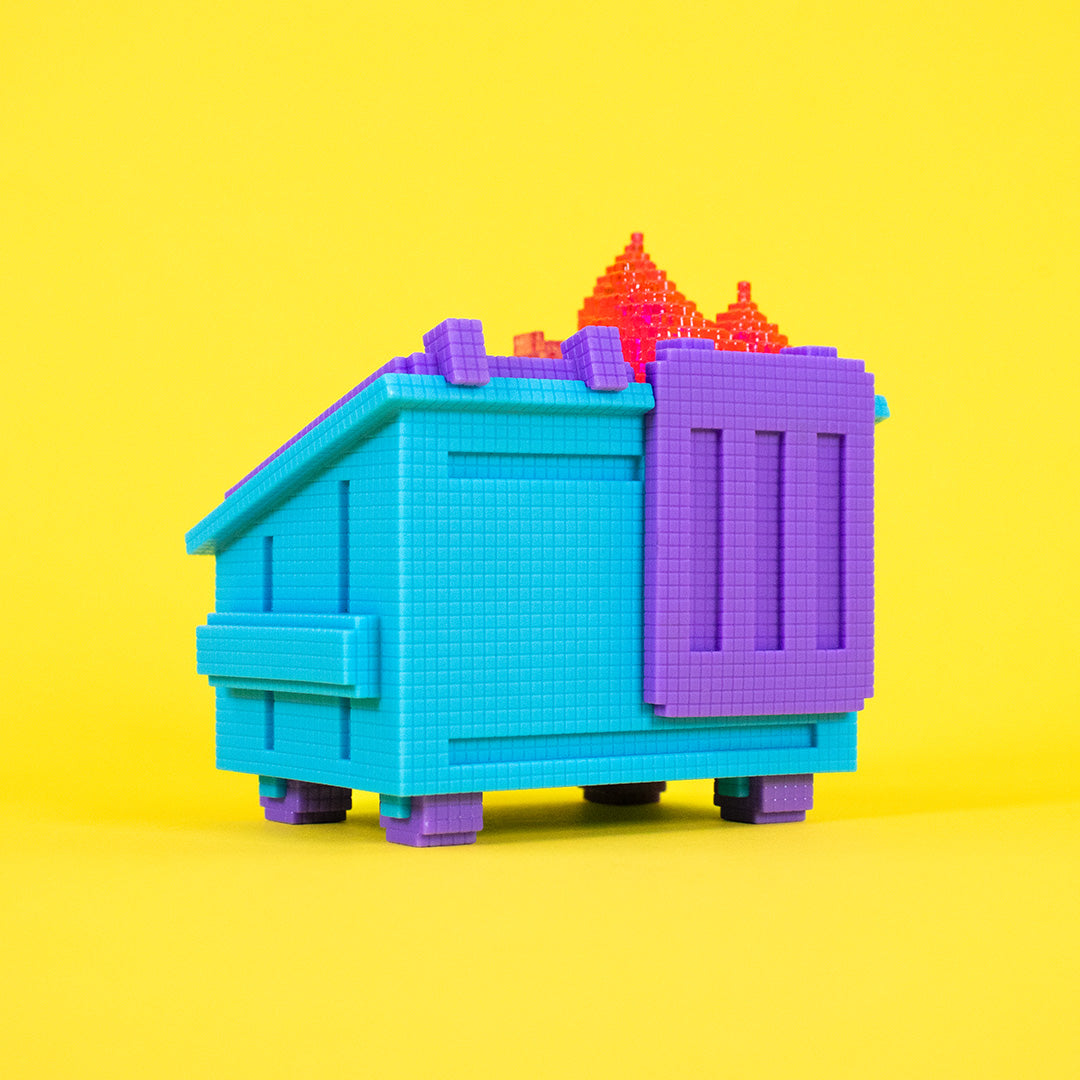 8-Bit Dreamy Dumpster Fire - Dreamy Edition