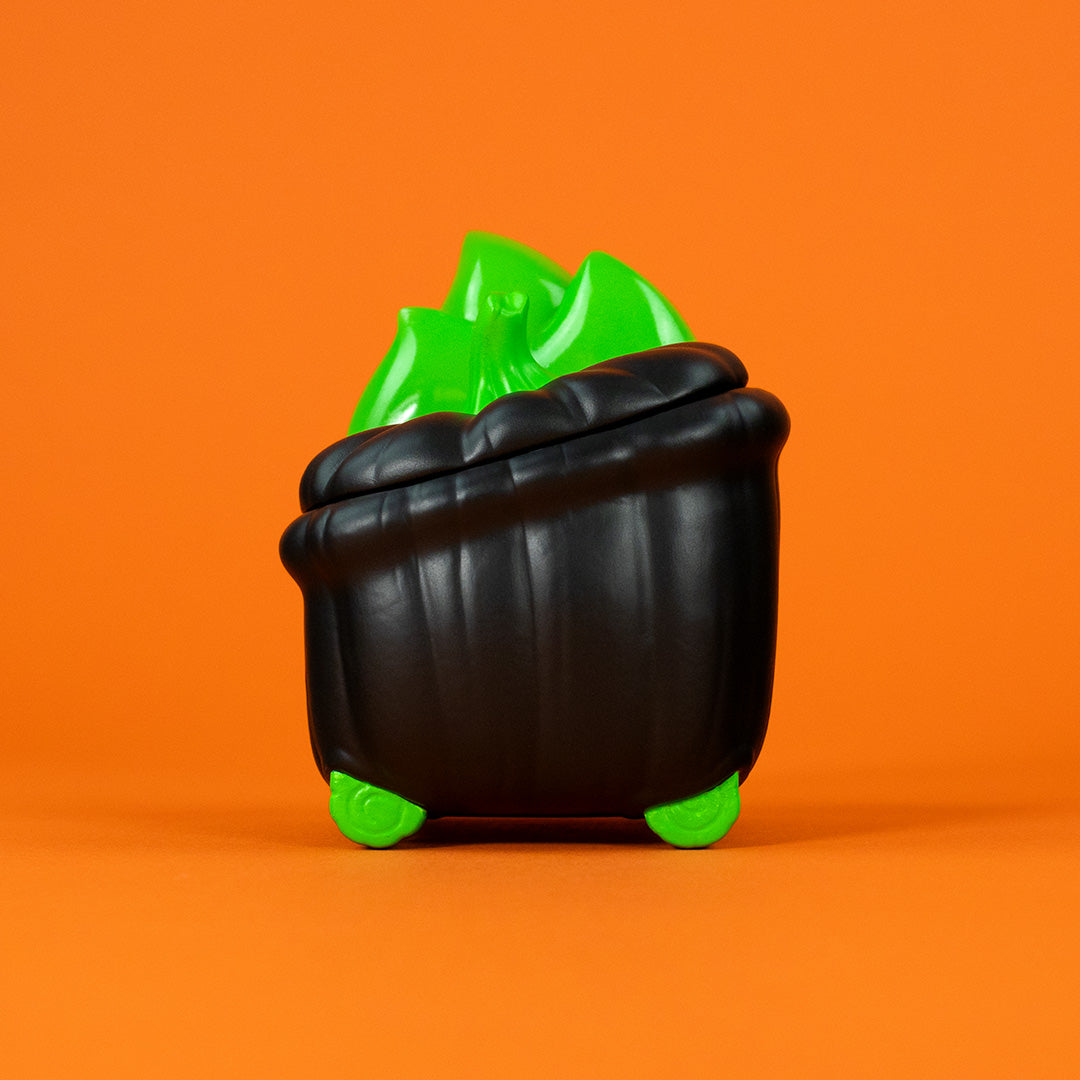 Trash-O-Lantern Dumpster Fire Vinyl Figure - Green Poison Edition