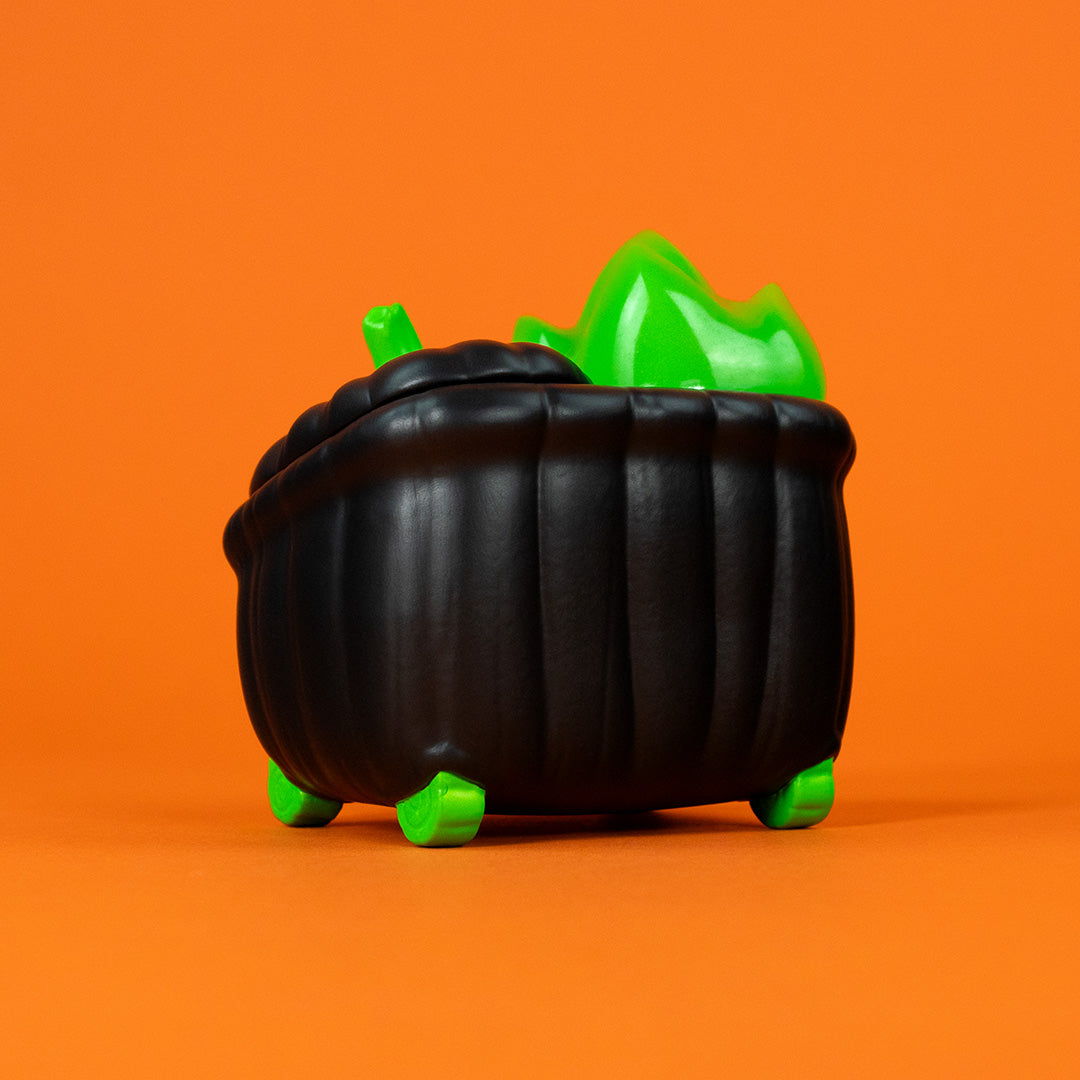 Trash-O-Lantern Dumpster Fire Vinyl Figure - Green Poison Edition