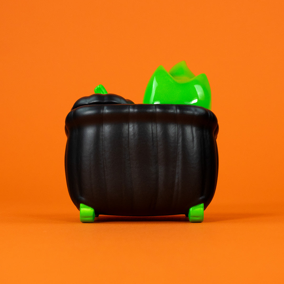 Trash-O-Lantern Dumpster Fire Vinyl Figure - Green Poison Edition