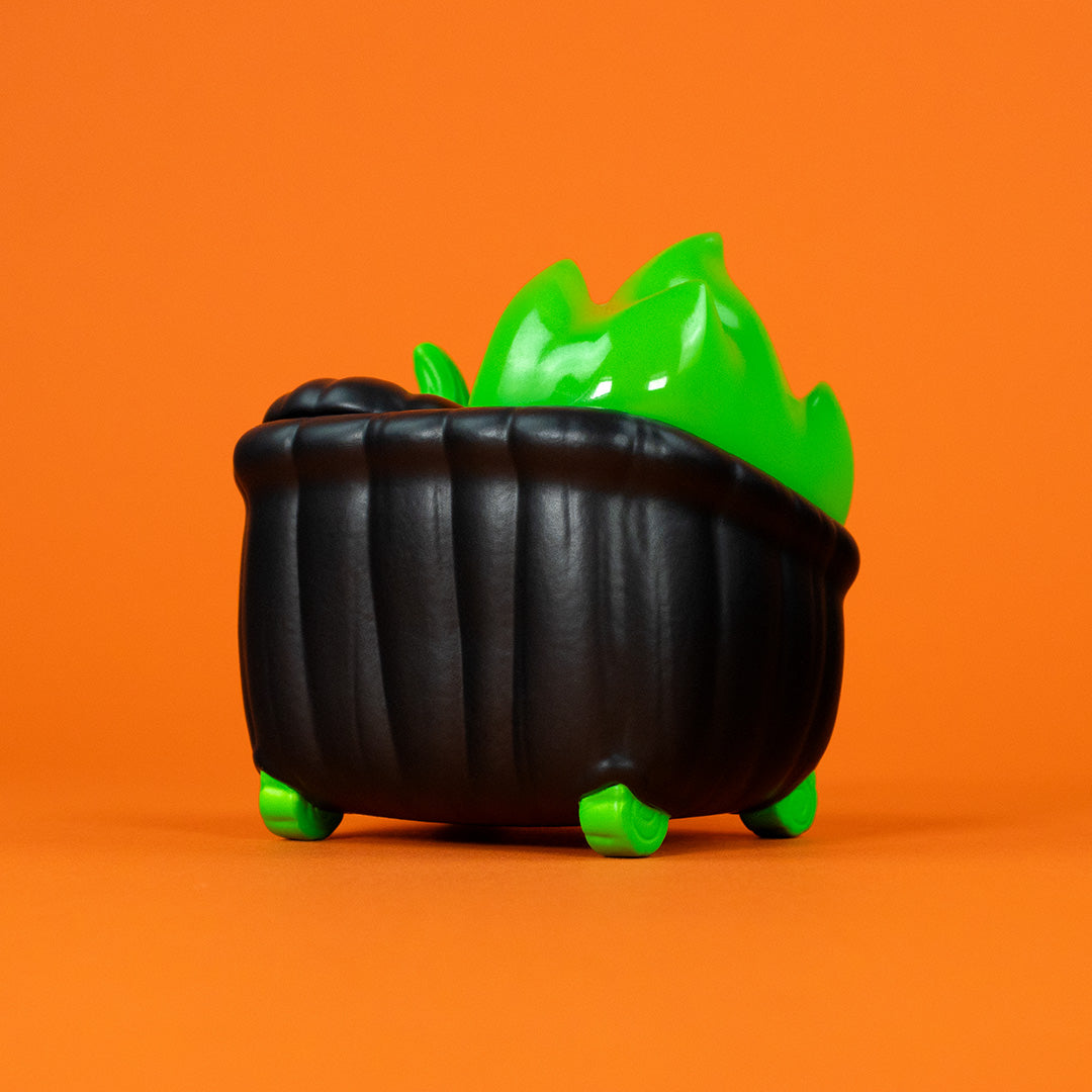 Trash-O-Lantern Dumpster Fire Vinyl Figure - Green Poison Edition