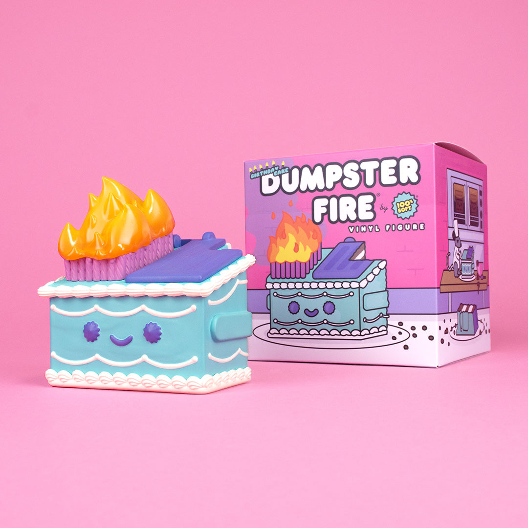 Birthday Cake Dumpster Fire Vinyl Figure