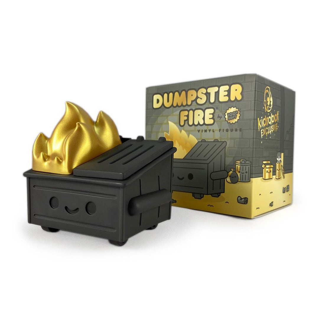 Dumpster Fire - Black & Gold Vinyl Figure