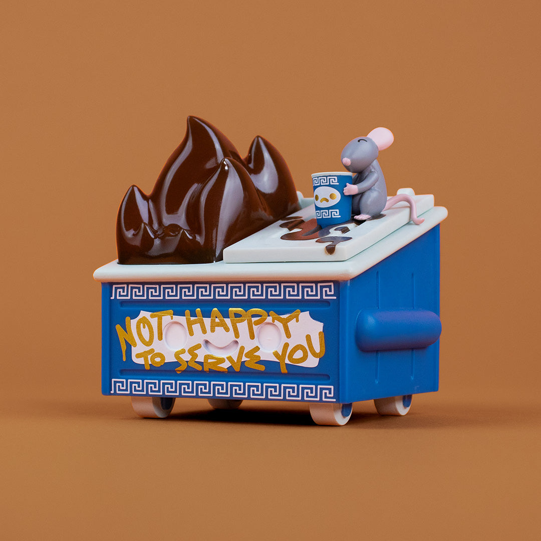 Coffee Rat Dumpster Fire Vinyl Figure