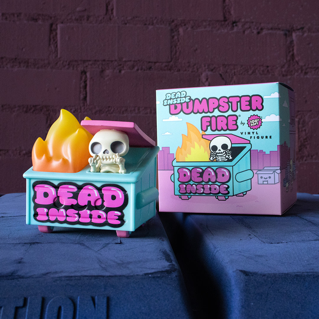 Dead Inside Dumpster Fire Vinyl Figure