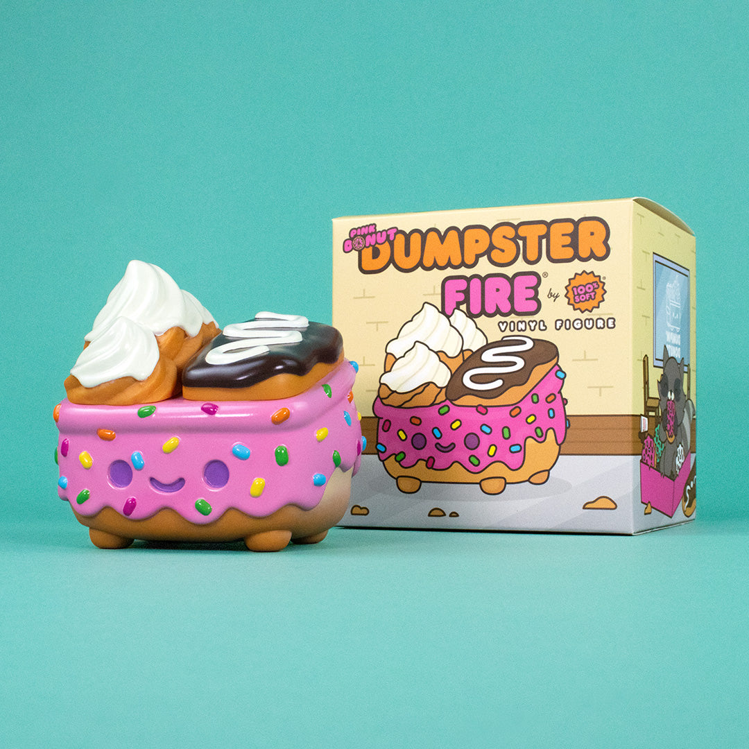 Dumpster Fire - Donut Pink Vinyl Figure