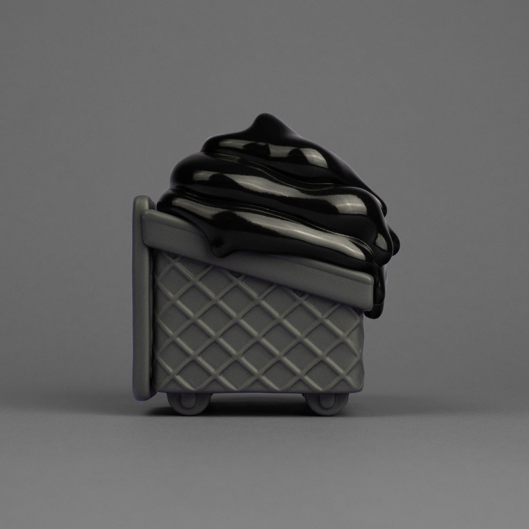 Charcoal Dumpster Fire Ice Cream