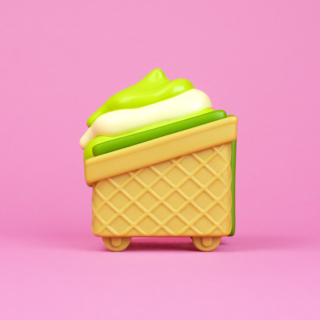 Matcha Dumpster Ice Cream Vinyl Figure