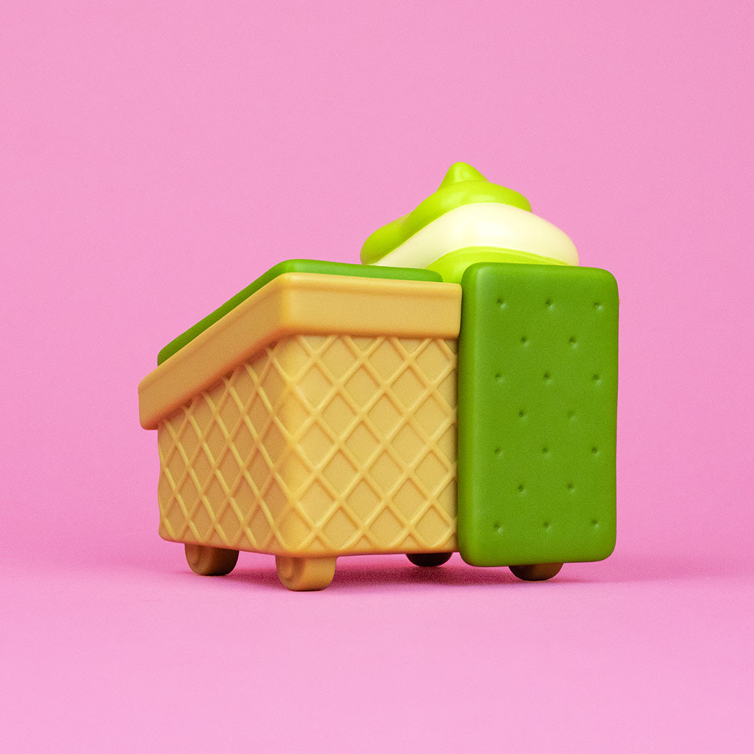 Matcha Dumpster Ice Cream Vinyl Figure