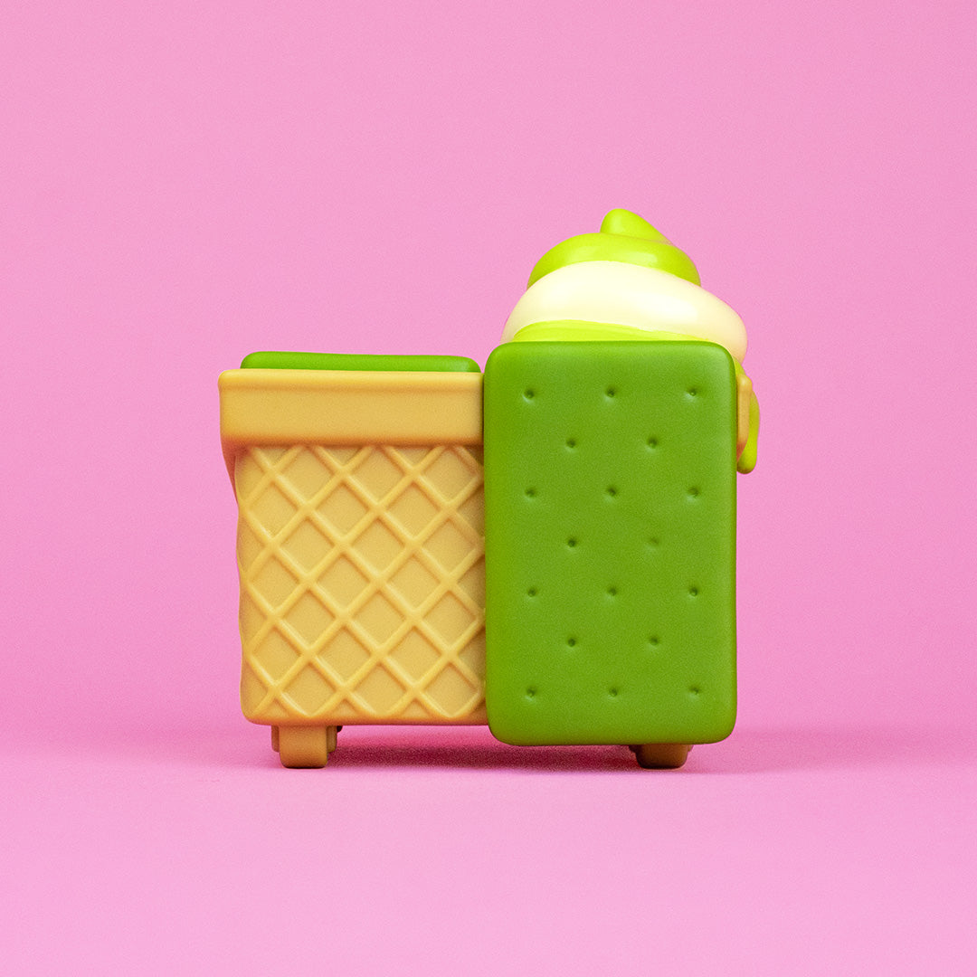 Matcha Dumpster Ice Cream Vinyl Figure