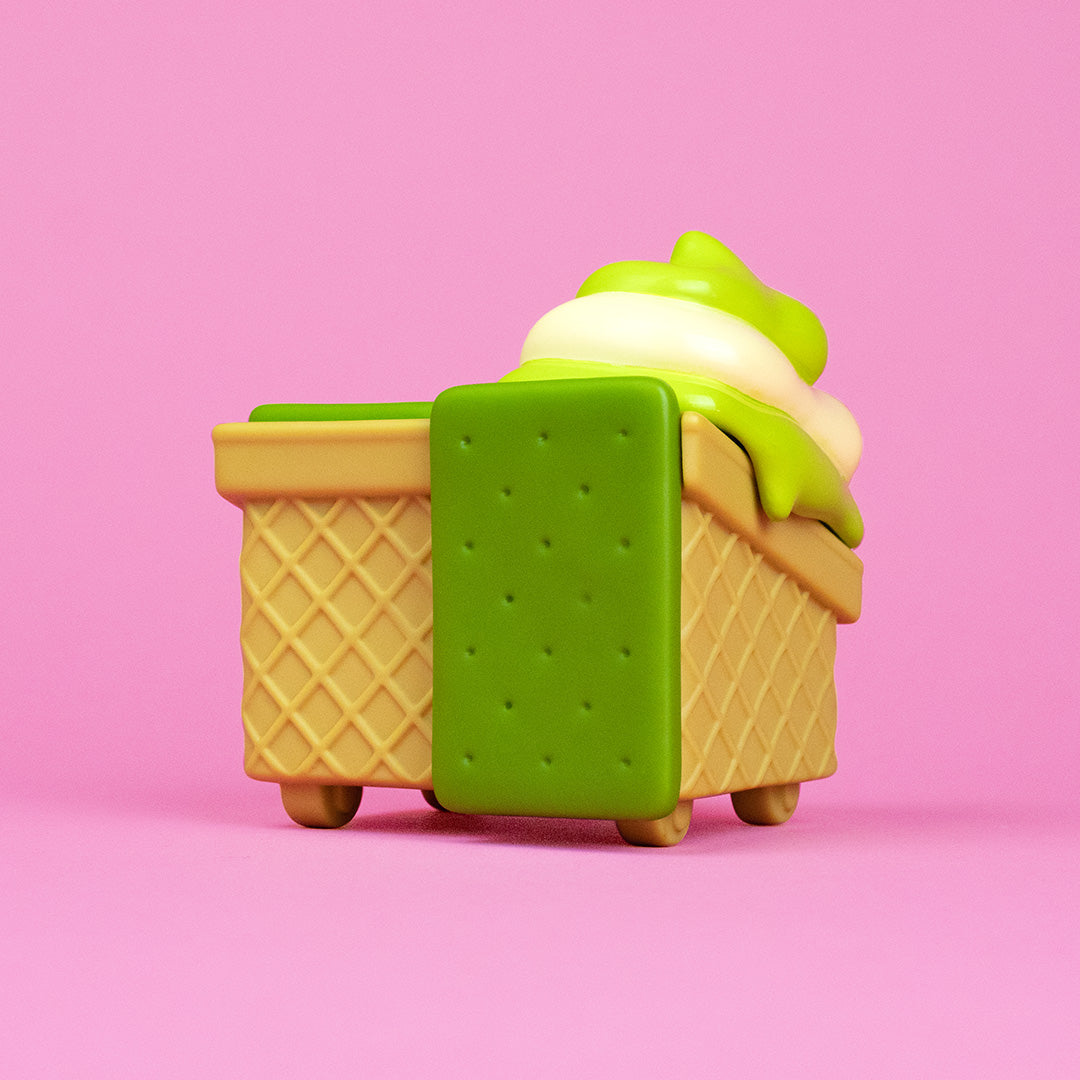 Matcha Dumpster Ice Cream Vinyl Figure