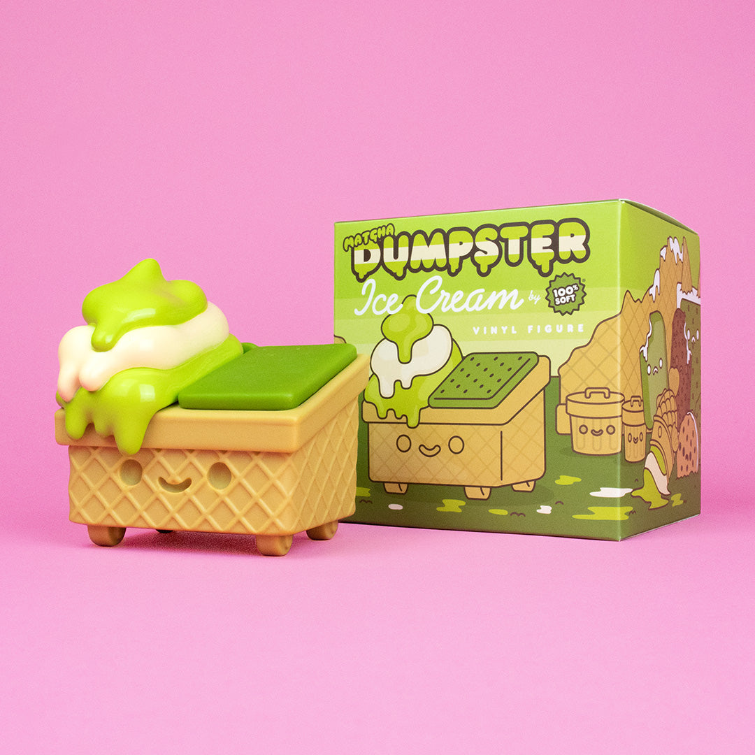 Matcha Dumpster Ice Cream Vinyl Figure