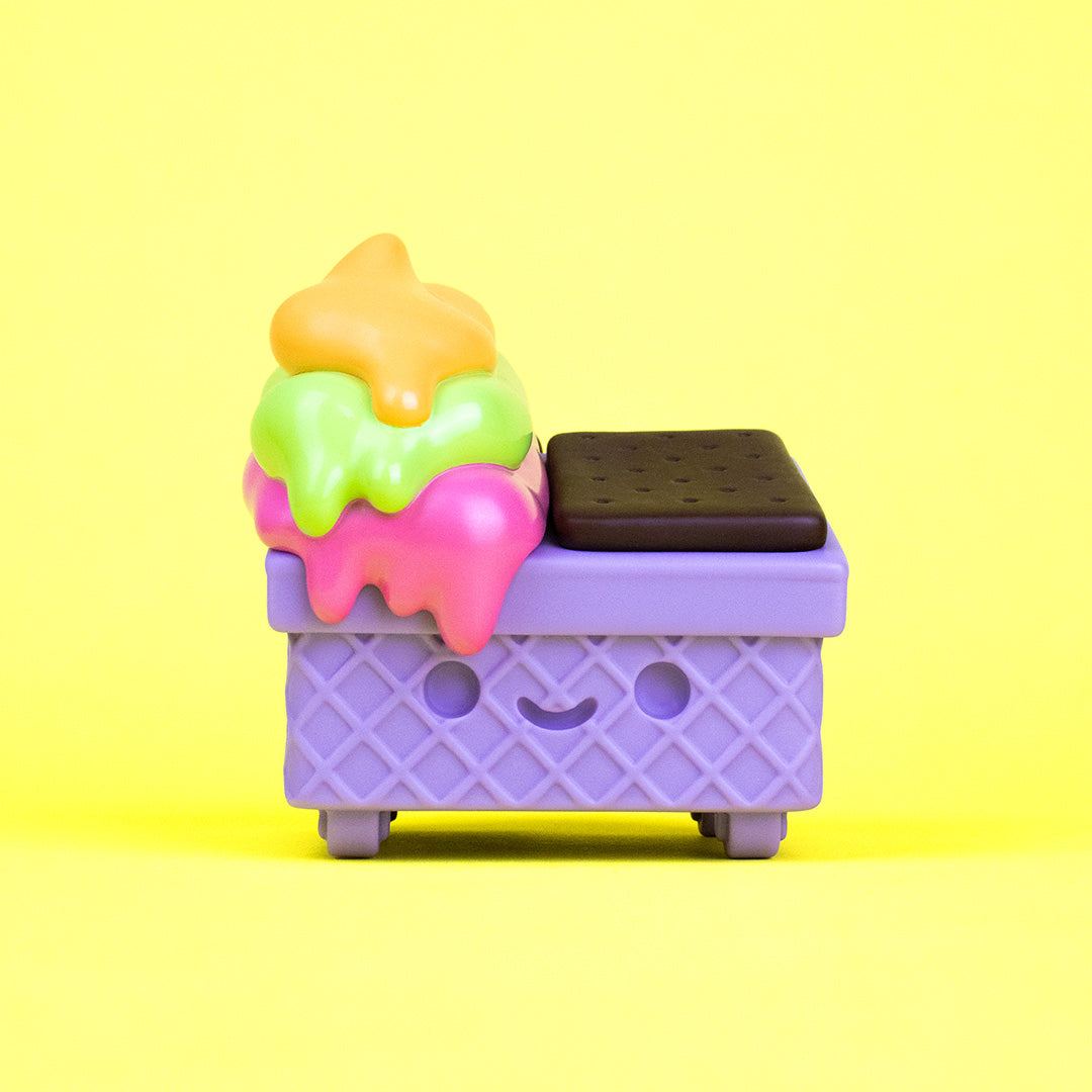 Dumpster Ice Cream Vinyl Figure - Rainbow Ube Edition