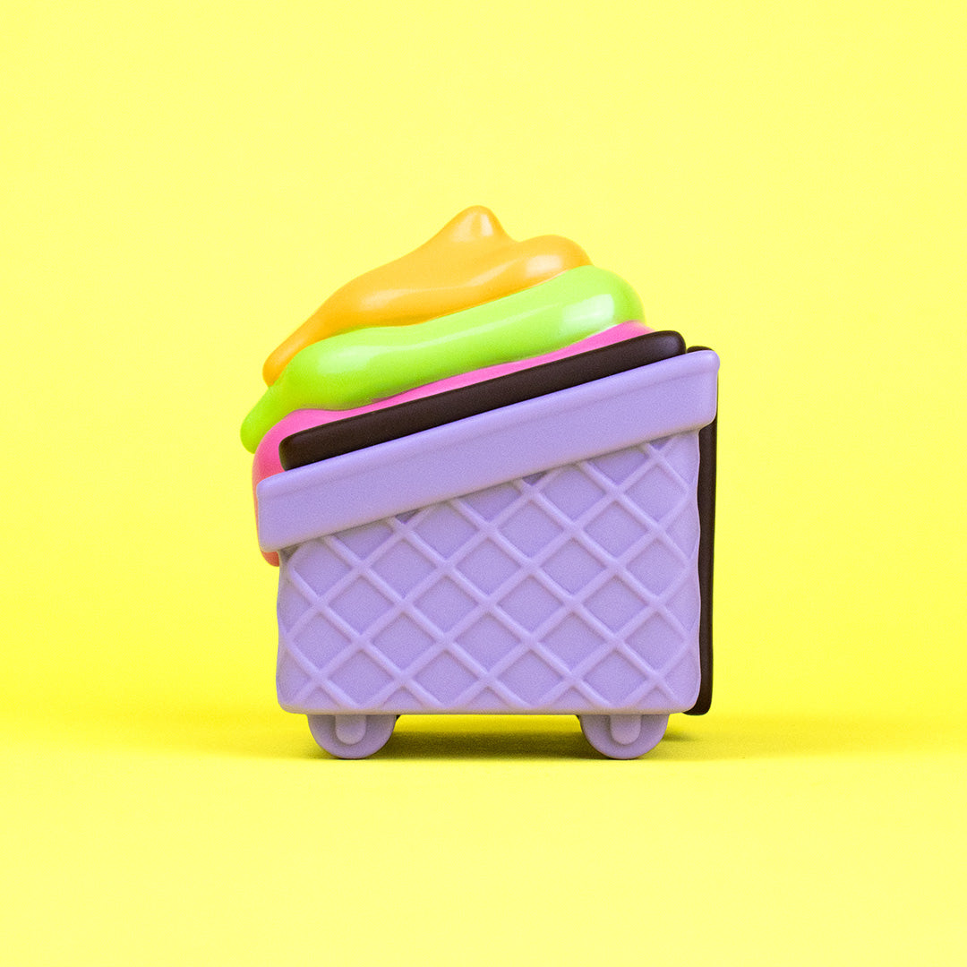 Dumpster Ice Cream Vinyl Figure - Rainbow Ube Edition