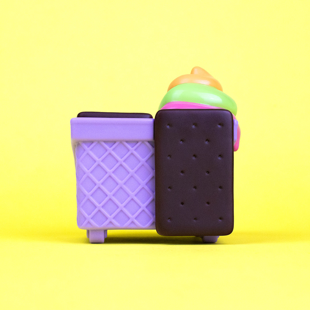 Dumpster Ice Cream Vinyl Figure - Rainbow Ube Edition