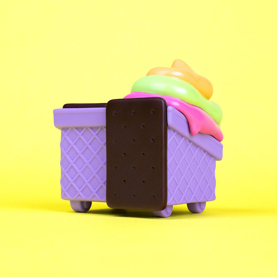 Dumpster Ice Cream Vinyl Figure - Rainbow Ube Edition