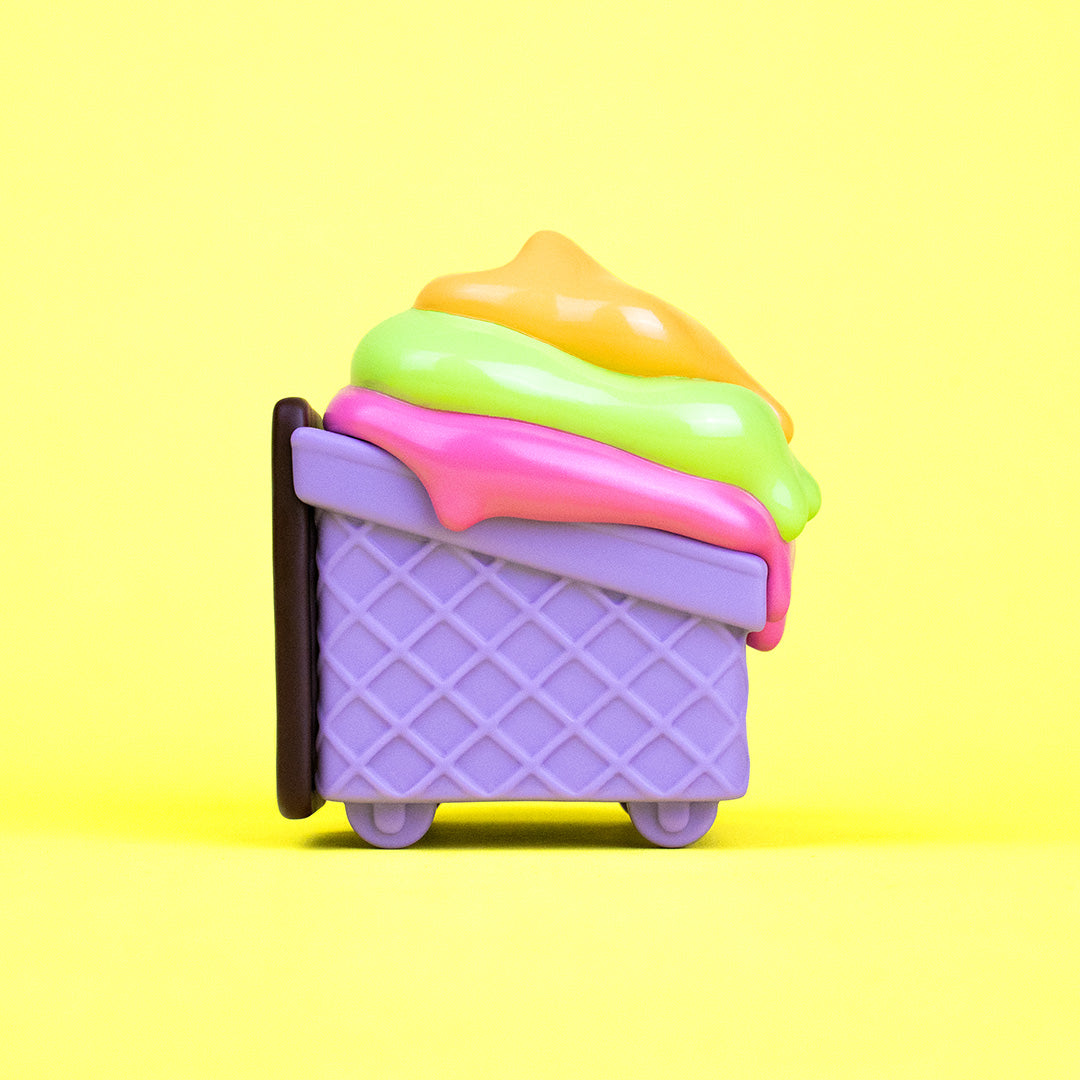 Dumpster Ice Cream Vinyl Figure - Rainbow Ube Edition