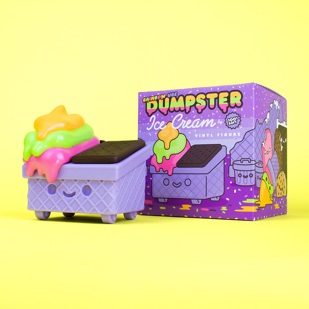 Dumpster Ice Cream Vinyl Figure - Rainbow Ube Edition