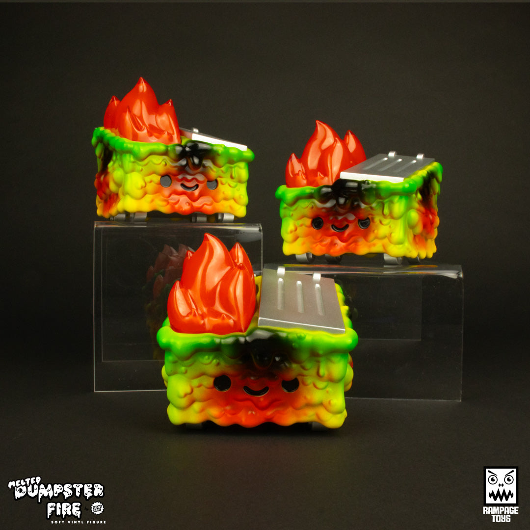 Melted Dumpster Fire Soft Vinyl Figure - Rampage Toys Edition 1