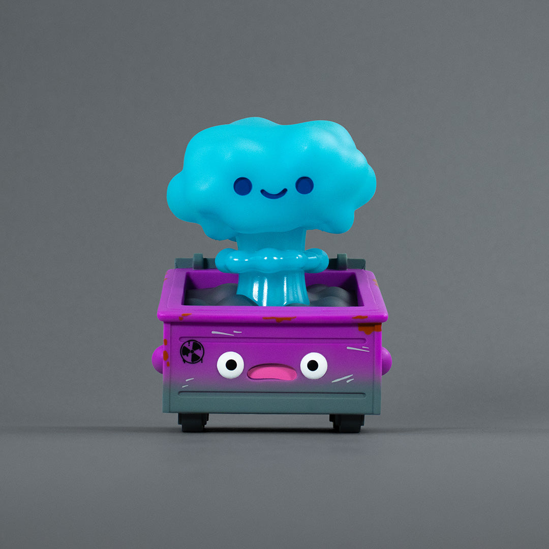 Nuclear Dumpster Fire Vinyl Figure - Biohazard Blue Edition