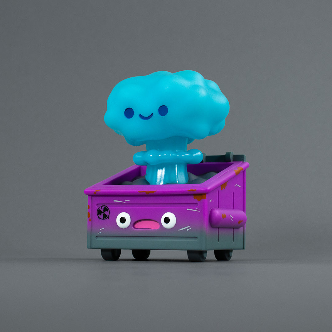Nuclear Dumpster Fire Vinyl Figure - Biohazard Blue Edition