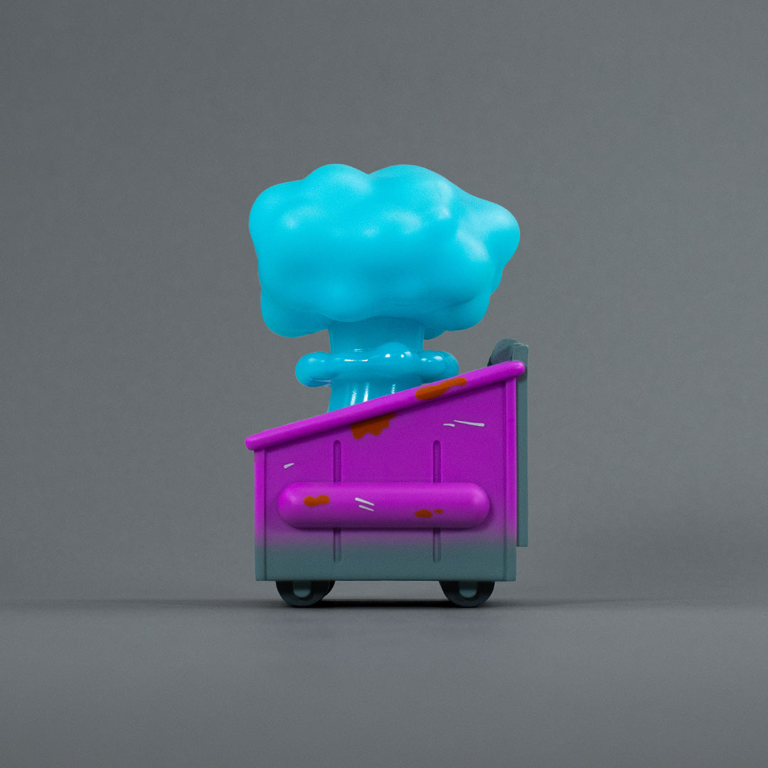 Nuclear Dumpster Fire Vinyl Figure - Biohazard Blue Edition