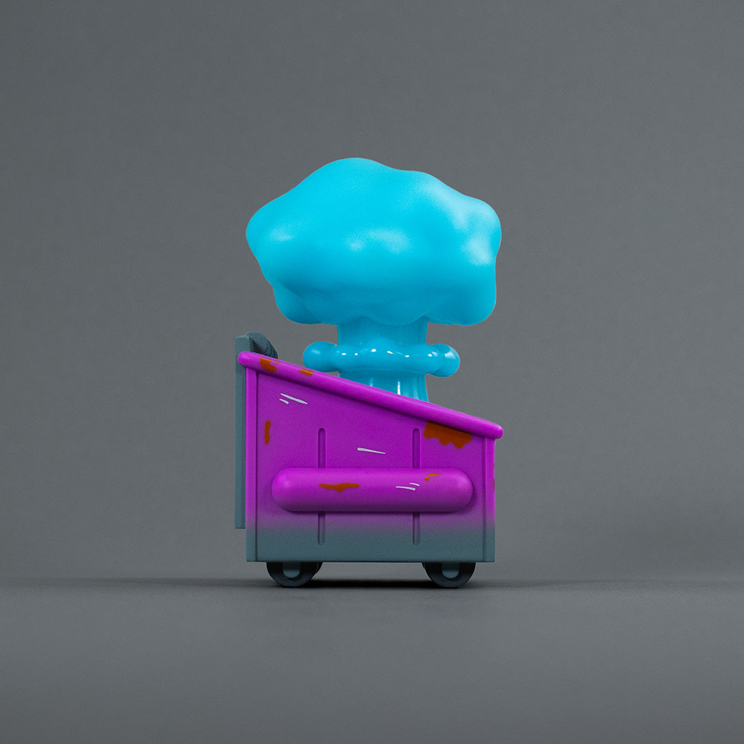 Nuclear Dumpster Fire Vinyl Figure - Biohazard Blue Edition