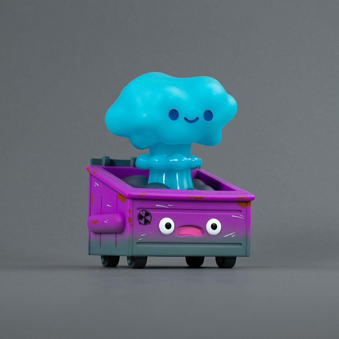 Nuclear Dumpster Fire Vinyl Figure - Biohazard Blue Edition