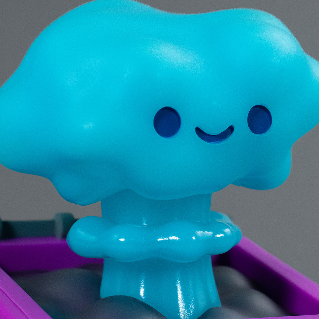 Nuclear Dumpster Fire Vinyl Figure - Biohazard Blue Edition