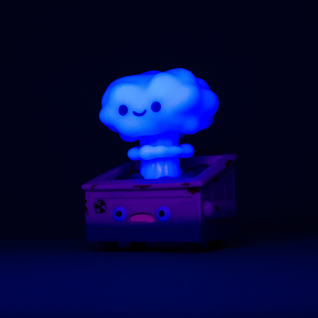 Nuclear Dumpster Fire Vinyl Figure - Biohazard Blue Edition