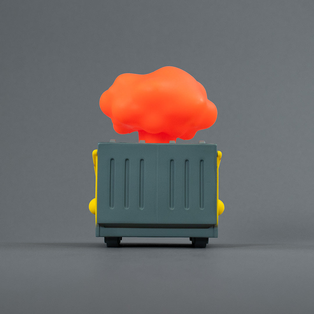 Nuclear Dumpster Fire Vinyl Figure - Radiation Red Edition
